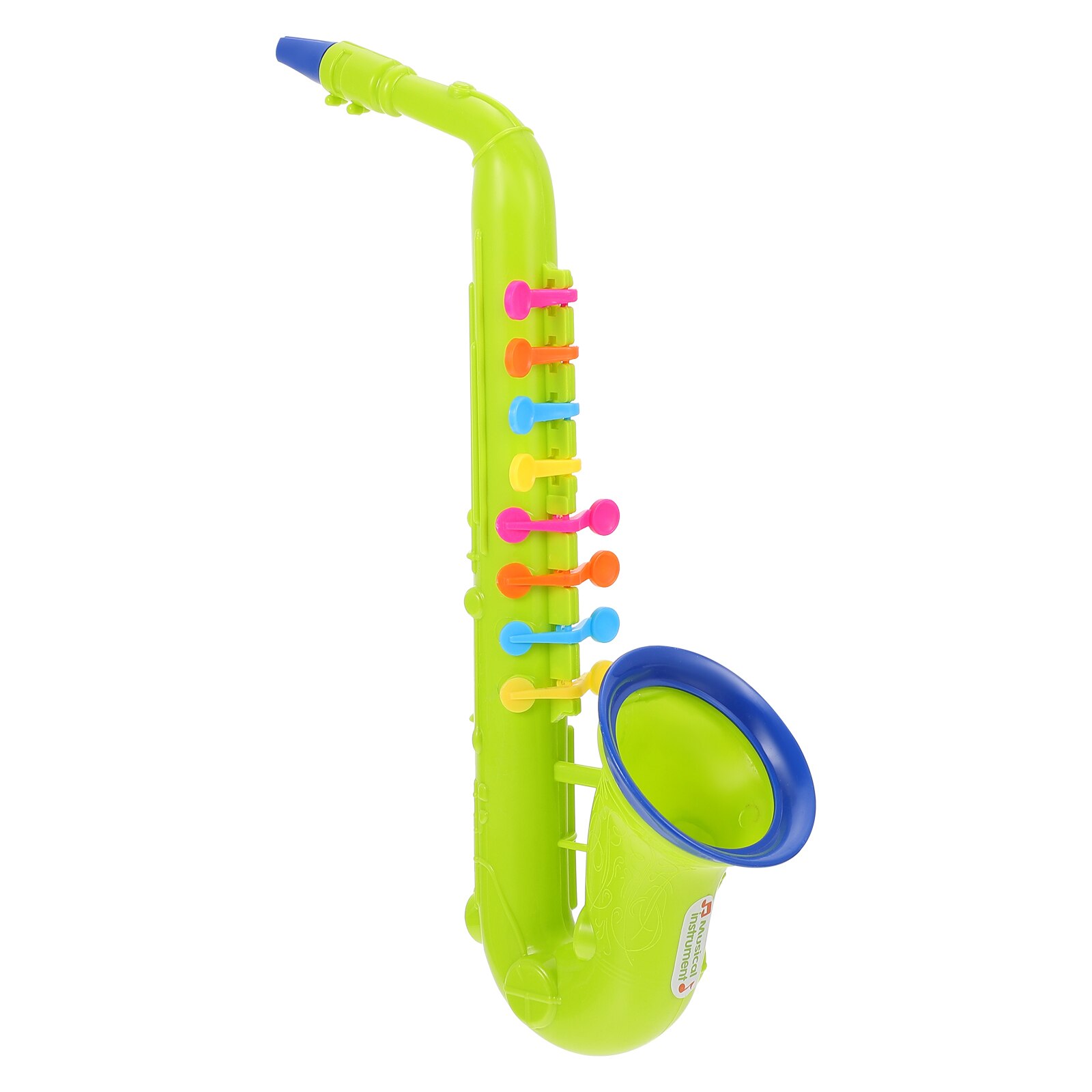 Saxofón de simulación creativa Tuba para niños, instrumento Musical de juguete, juguetes educativos para aprendizaje temprano, ayuda para la enseñanza de música: Sax Random color