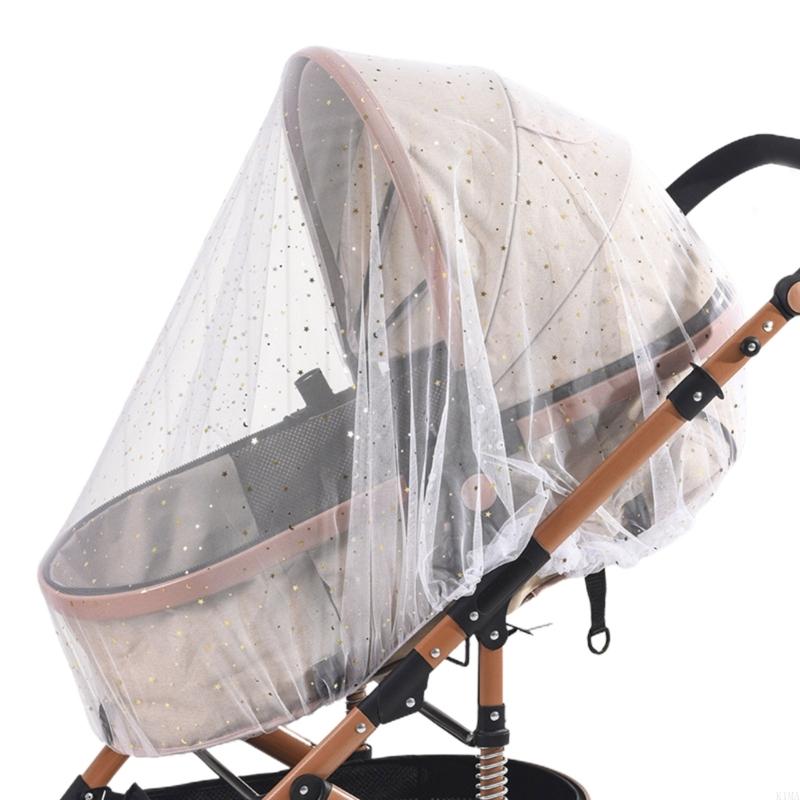 K1MA Lightweight Stroller Net Universal Mosquito Net para Stroller Fácil instalar: BRANCO