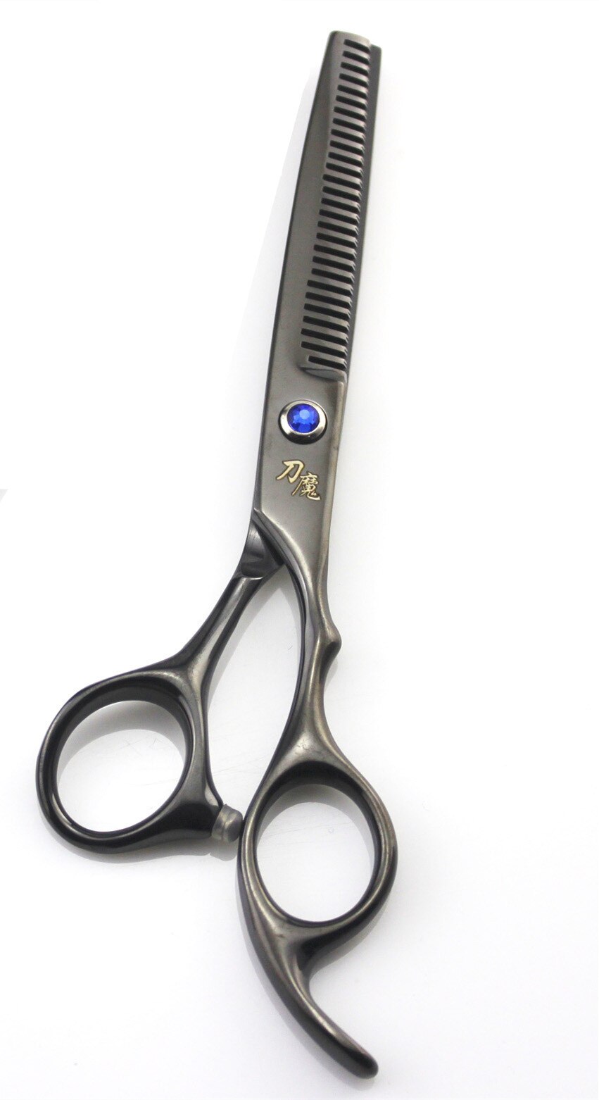 1pc Hair Scissors Hair Cutting Scissor Hairdressing Scissors Kit Hair Straight Thinning Scissors Barber Salon Tools: Black Thining