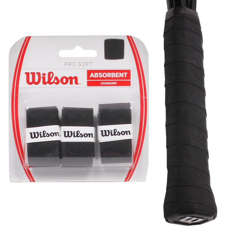 3pcs/set 12pcs/set Wilson Pu Overgrip For Tennis Badminton Overgrip Sweat Grip Rackets Protector Stickers Sweatband Accessorie: WRZ4040BK