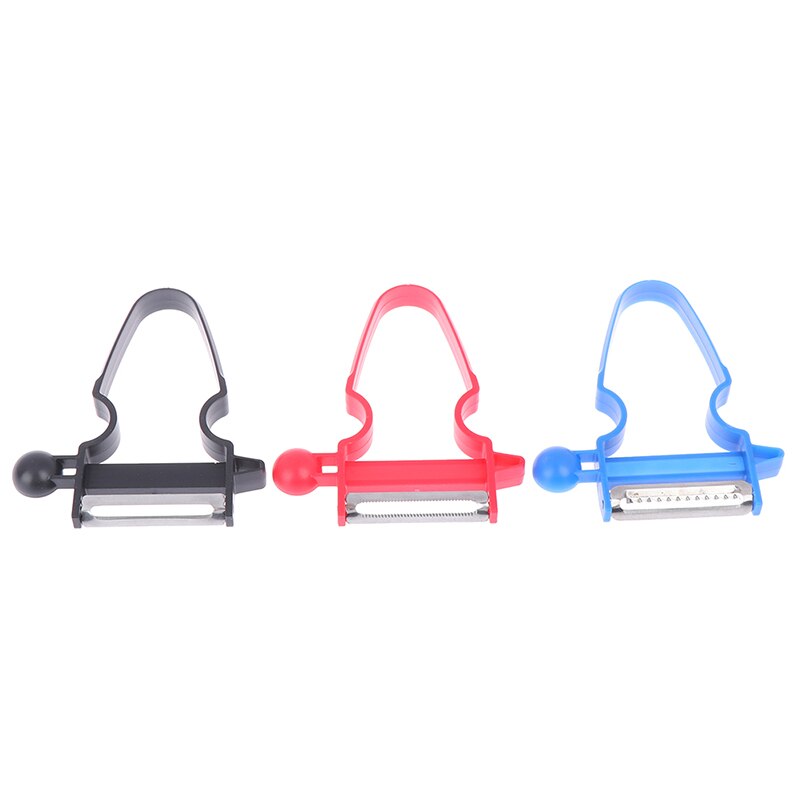 3 stk/sett magic slicer shredder skreller julienne cutter peel rustfritt stål blad zesters kjøkkenverktøy magic trio peeler sett: Default Title