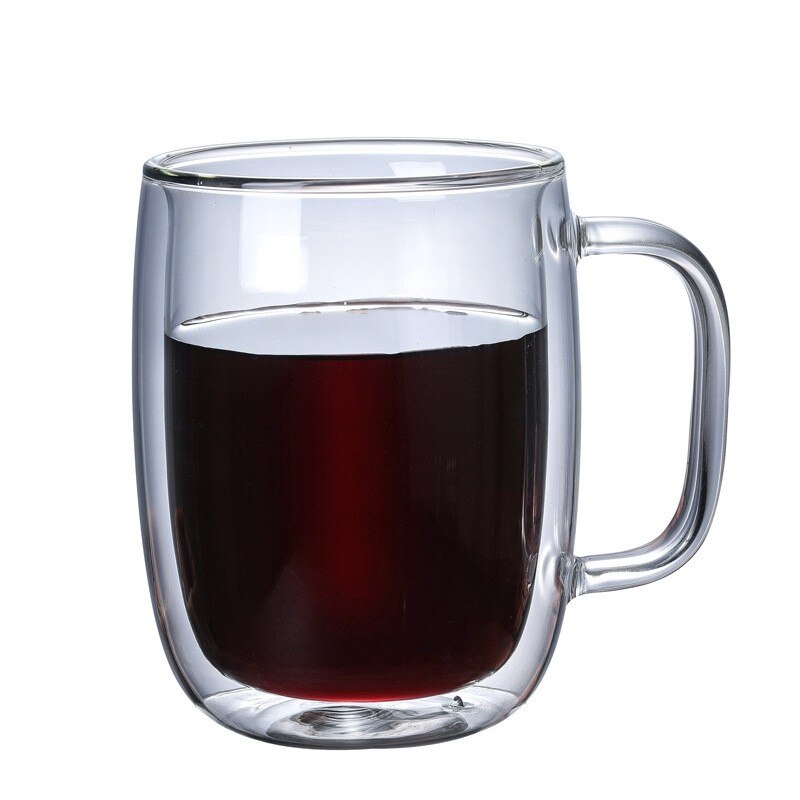 Big Beer Wine Glasses Drinking Whiskey Vodka Cup Coffee Juice Water Cups Tea Mug Double Bottom Glass Mugs For Home