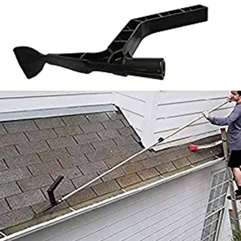 Strumenti per la pulizia della grondaia per uso domestico cortile esterno giardino tetto lavello gancio grondaie fosso del tetto immondizia pulizia cucchiaio pala
