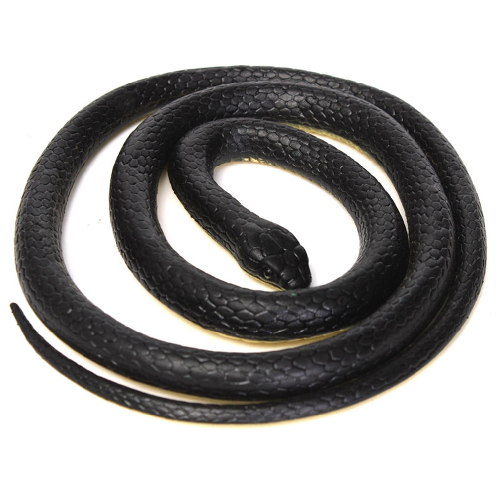 ZTOYL Realistic Soft Rubber Toy Snake Safari Garden Props Joke Prank About 130cm Novelty Gag Playing Jokes Toys