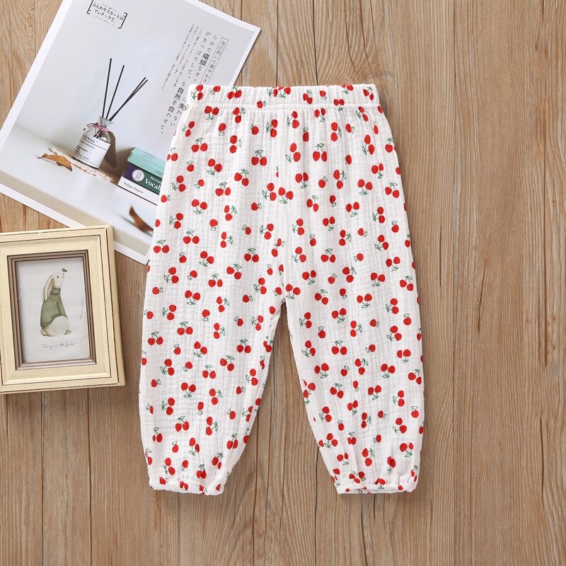 Babymeisjes zomer lange broek peuter kinderen babyjongen meisje lange broek leggings joggingbroek harem broeken: Rood / 12m