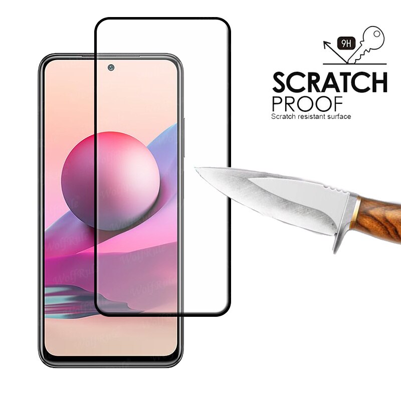 4-in-1 For Xiaomi Redmi Note 10S Glass For Redmi Note 10 S Full Cover Film Screen Protector For Redmi Note 11 10 Pro Lens Glass