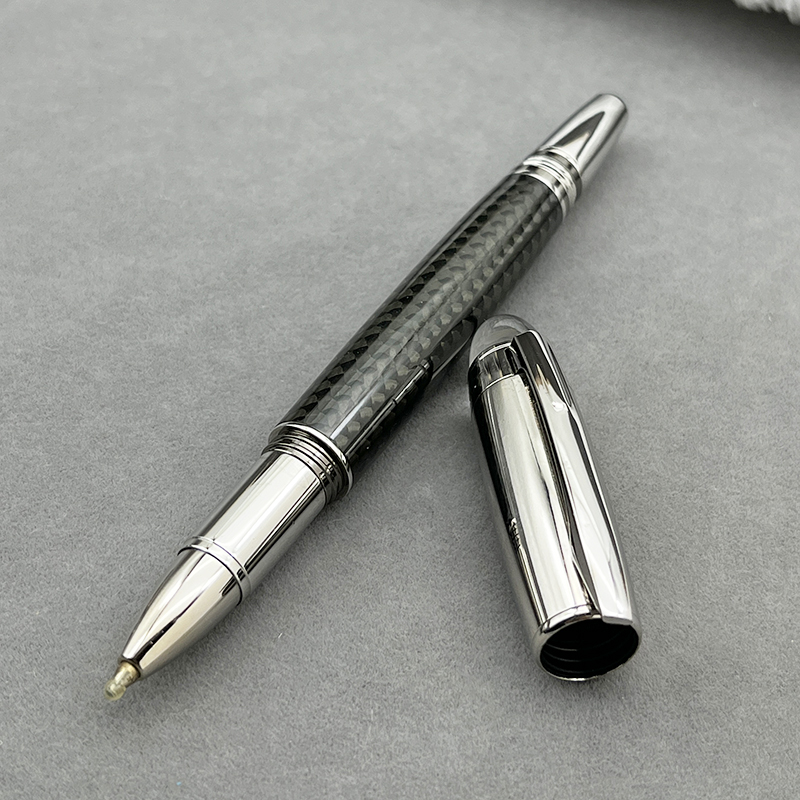 Yamalang Luxury Ballpoint Rollerball Pen Platinum-plated Clip Bussiness Material Carbon Fiber Starwakor: Yellow / silver