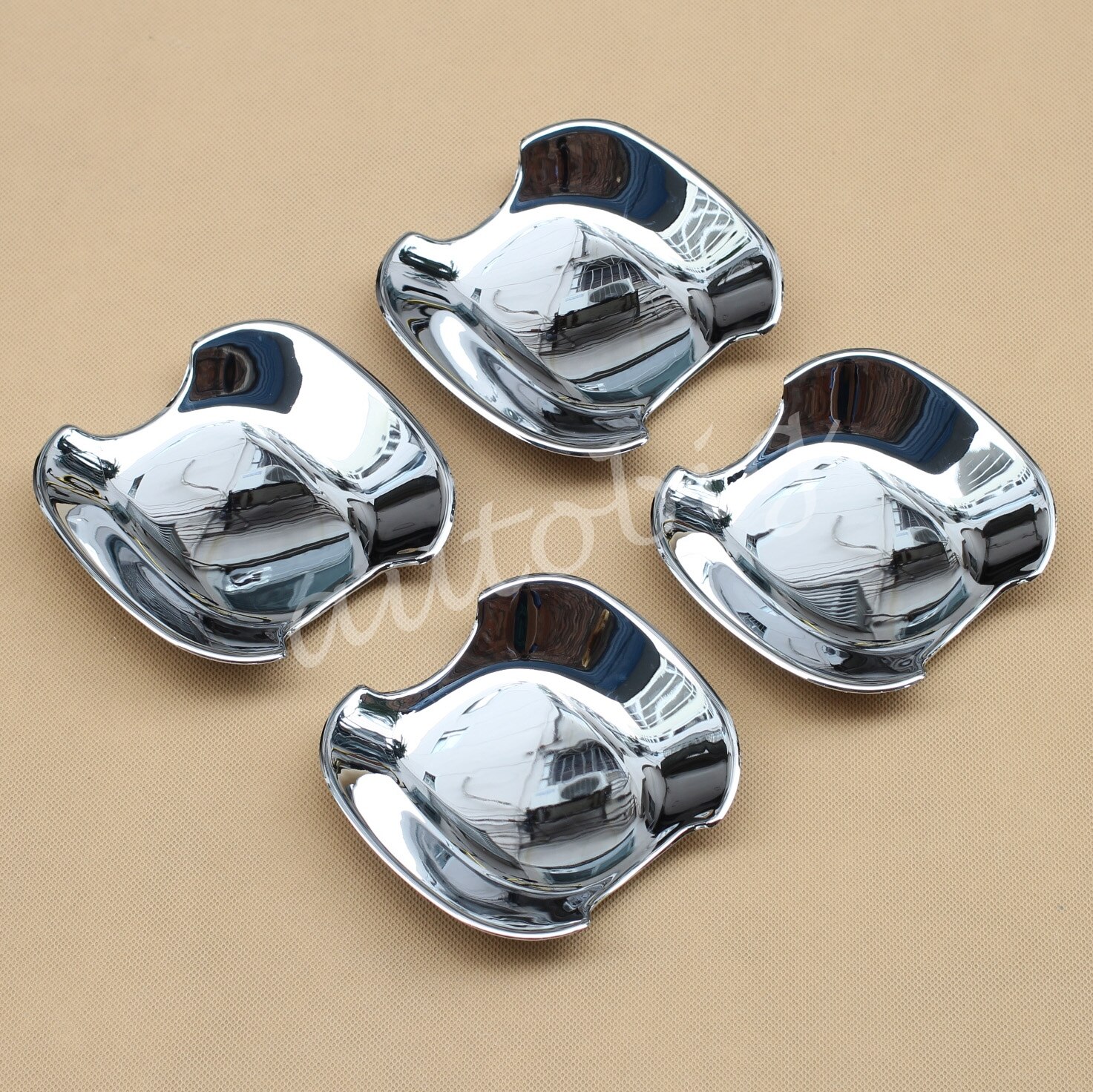 Chrome Door Handle Protector Cup Surrounds Accessories For Toyota Alphard Vellfire