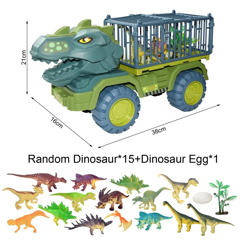 Kids Dinosaur Car Toy Big Size Dinosaur Transport Cars for Boys Jurassic World Game Interactive Montessori Toys for Toddlers: Style3