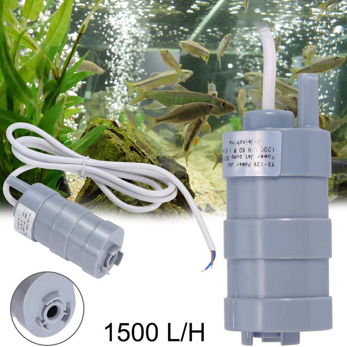 5M Submersible Pump Water Pump Caravan Camping Garden Aquarium Fish Pond Pump