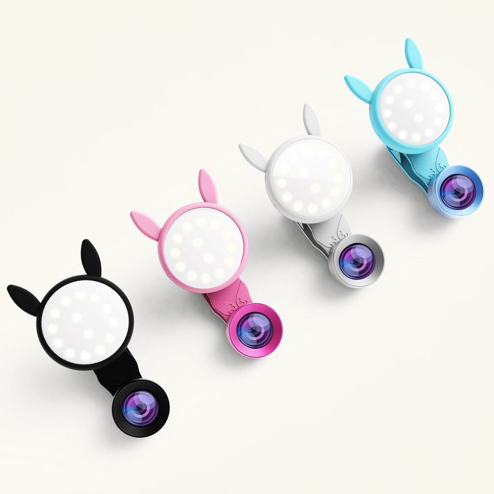 WQ-04 Portatile USB auto-Timer veloce Della Macchina Fotografica Della clip-in poi Telefono se stesso-Timer Della Lampada video Luci di Notte del portato foto di Bellezza Luce di Riempimento