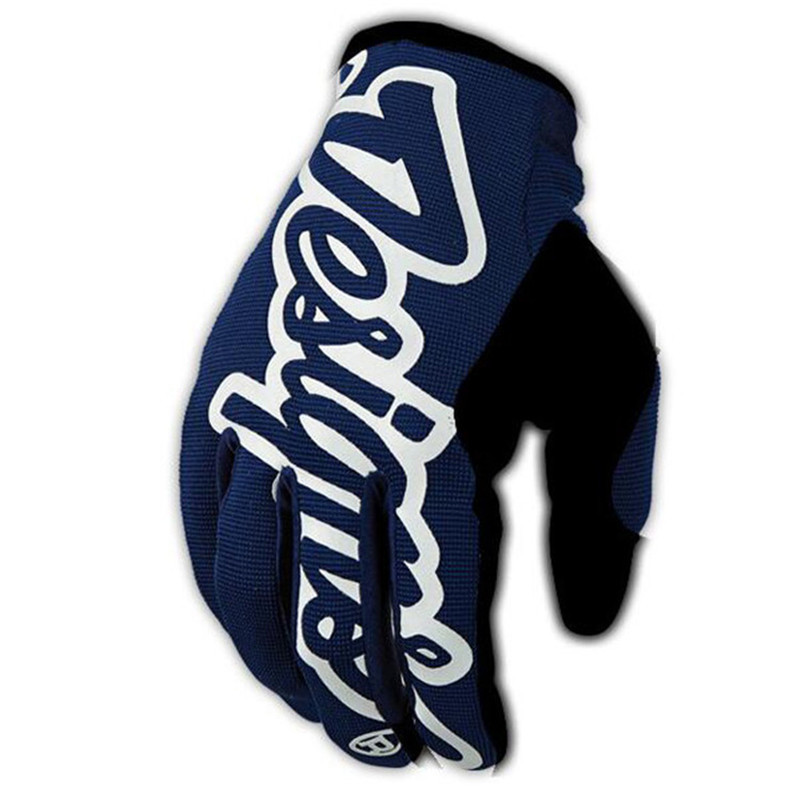 Groene Motocross Racing Handschoenen Volledige Vinger Pit Bike Racing Onderdelen Fietsen Moto Guantes Motor Zomer luvas Motorhandschoen: Blauw / XL