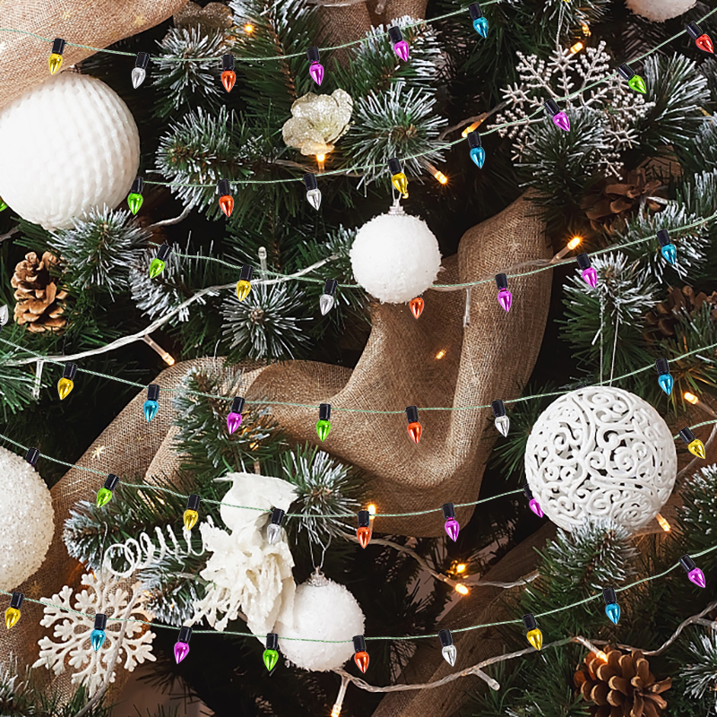 5M/roll Kleurrijke Lampen String Garland Kerst Home Decoraties Kerstboom Ornamenten Navidad Nieuwjaar DIY Poppenhuis Niet LED
