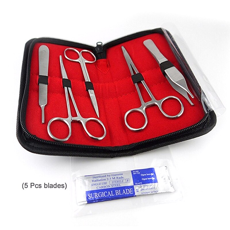 Undervisning sutur trening kit hud operere sutur praksis modell trening pad nål saks