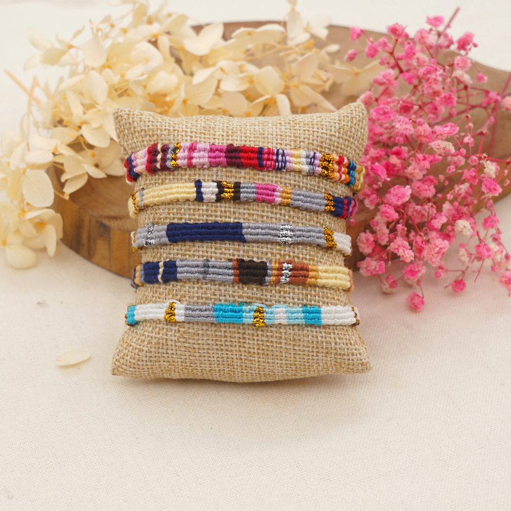 Go2Boho Vriendschap Gevlochten Armband Boho Etnische Draad Macrame Armbanden Voor Vrouwen Handgemaakte Sieraden Kwastje Verstelbare Bangle