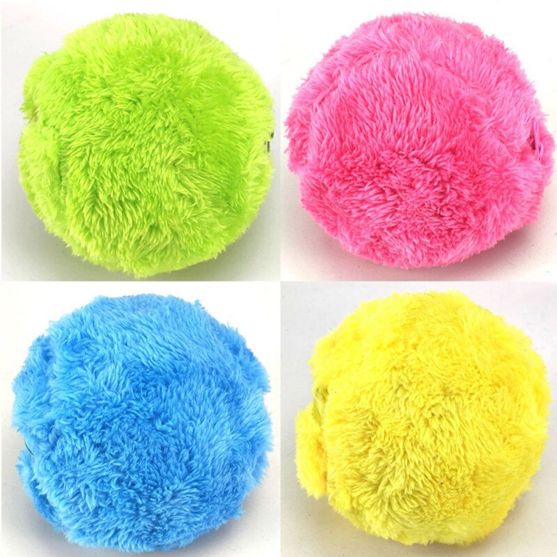 Pet Cat Automatic Vacuum Cleaner Sweeping Robot Plush Dust Removal Toy Opp Bag Packaging (with 4 Fur Covers)