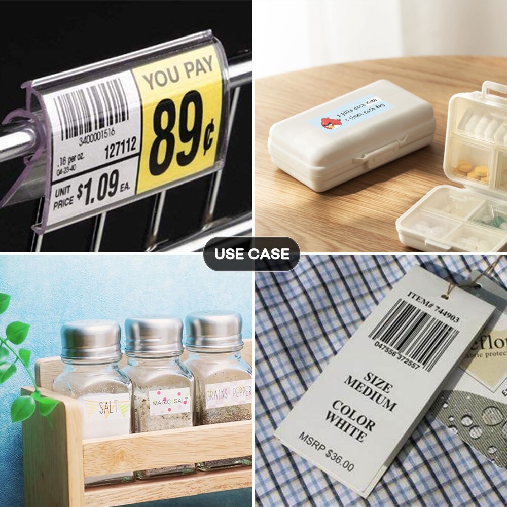 1Rolls White Thermal Label Roll 50*30mm EQ5030 Typeable Washi Tape thermal label paper for EQ11 mini thermal label printer