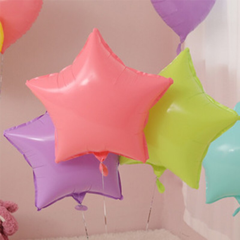 Globo de película de aluminio en forma de corazón, película de aluminio pentagrama, Globos de helio, decoración para , suministros de decoración, navidad