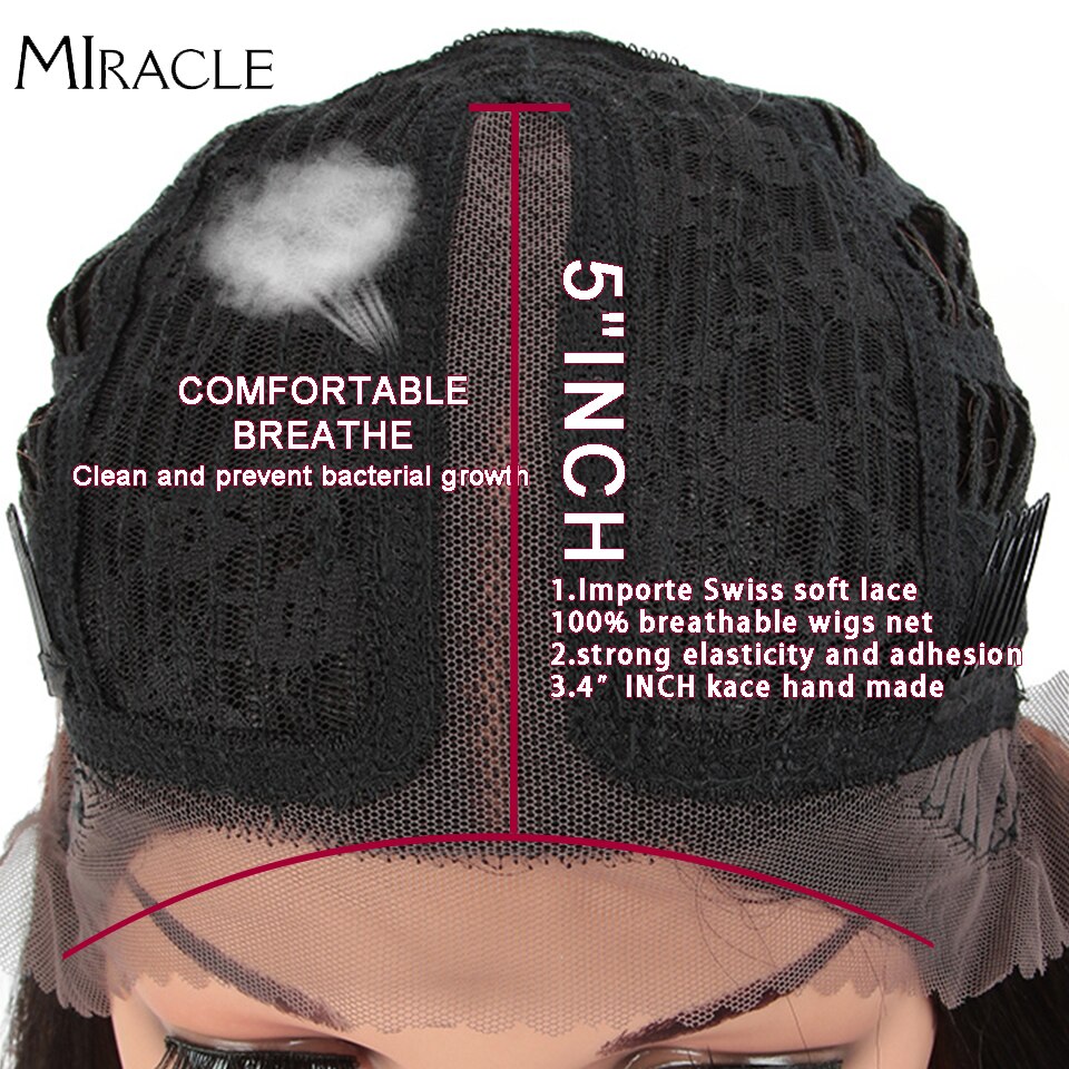 Bob Wig Synthetic Wig Short BOB 14 inches Synthetic Lace Wig Ombre Blonde Cosplay Wigs For Black Women Miracle Wig