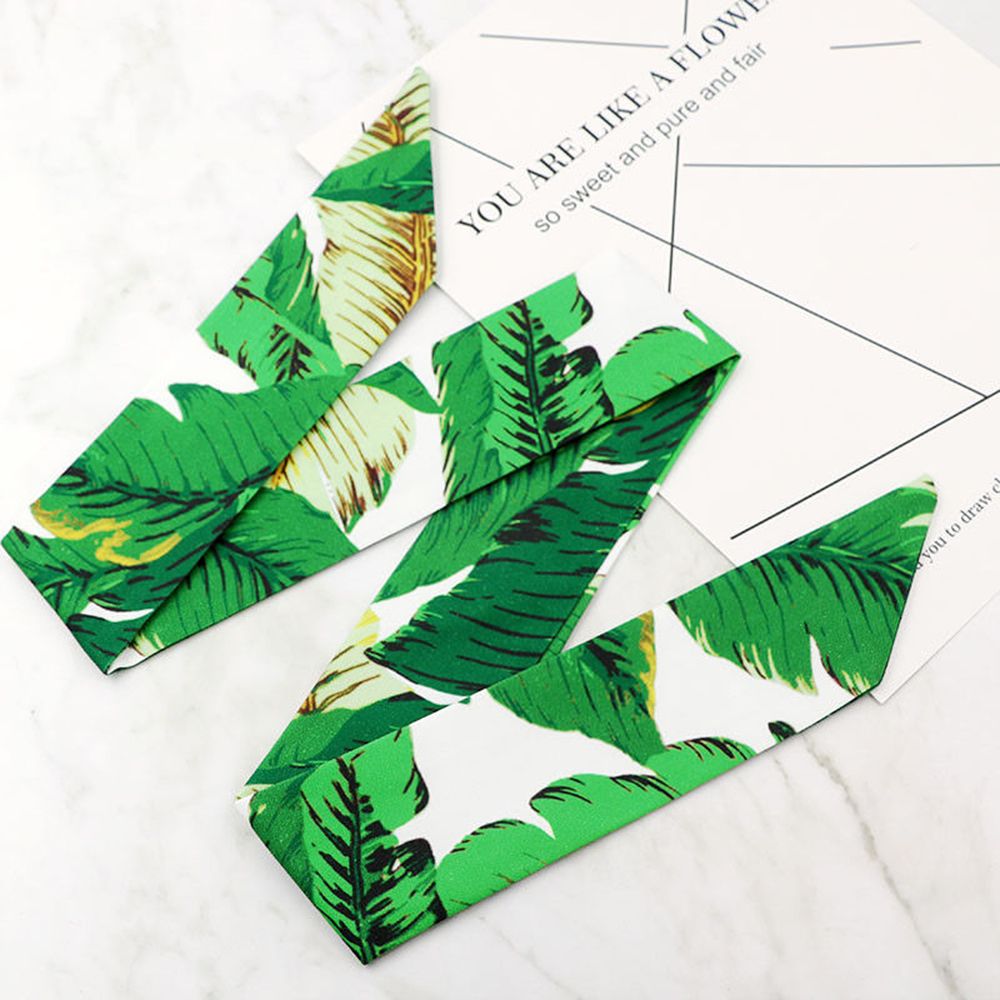 Rockabilly señoras patrón de nudo diadema estampada Vintage pañuelo para la cabeza banda de pelo Retro 50's mujeres: B