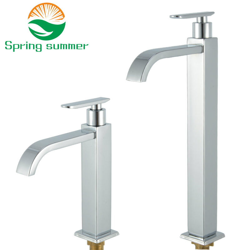 LENTE ZOMER wastafel enkele water hoge bibcock wastafel verlenging single cooling tap wastafel verlenging mondstuk schakelaar