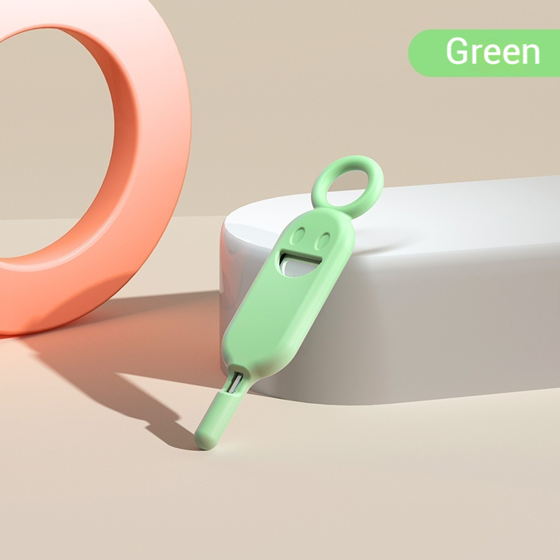 Smiley Twarz projekt anty-Stracony Narzędzie robić wyciągania karty SIM 3 w 1 i uchwyt na kartę pamięci - przenośny brelok robić telefonu - łatwa wymiana karty SIM: Złota