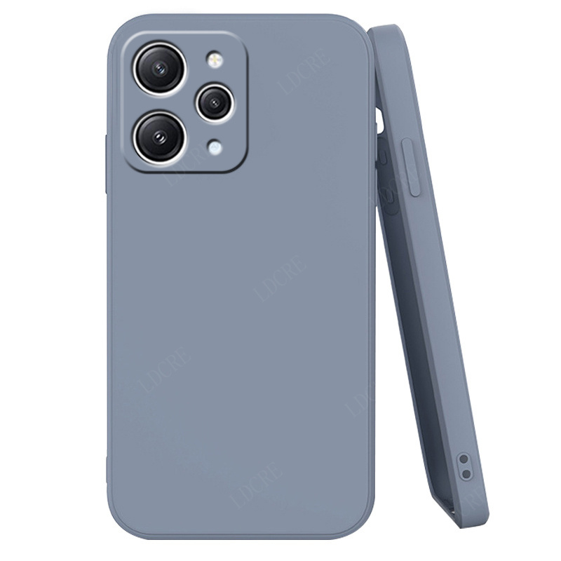 Coque en silicone liquide pour Xiaomi, coque souple antichoc, coque en TPU, Redmi 12, 9T, 9A, 10A, 12C, 9C, 10C, 9, 10: EVA / Violet clair