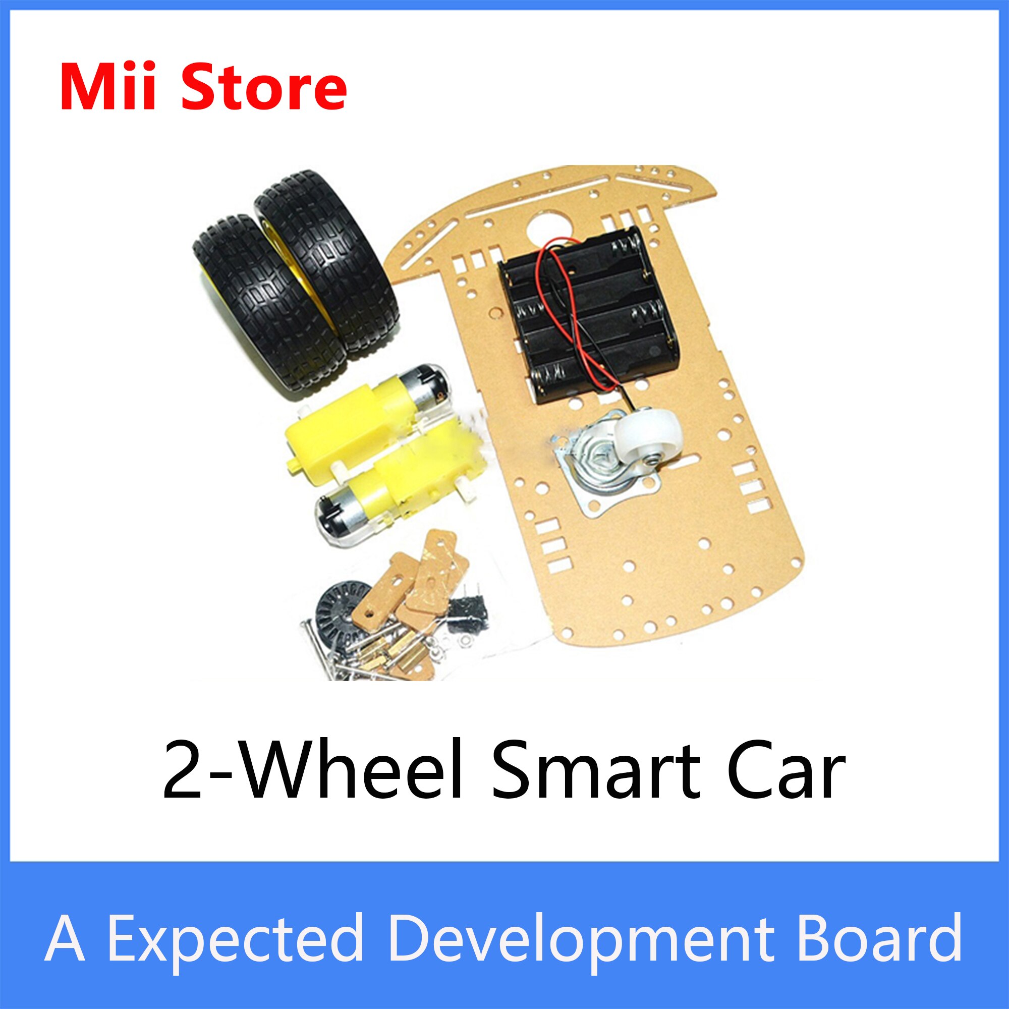2-wheel smart car chassis kit with speed code disc Smart car wheels for Arduino DIY Kit tracking barrier car