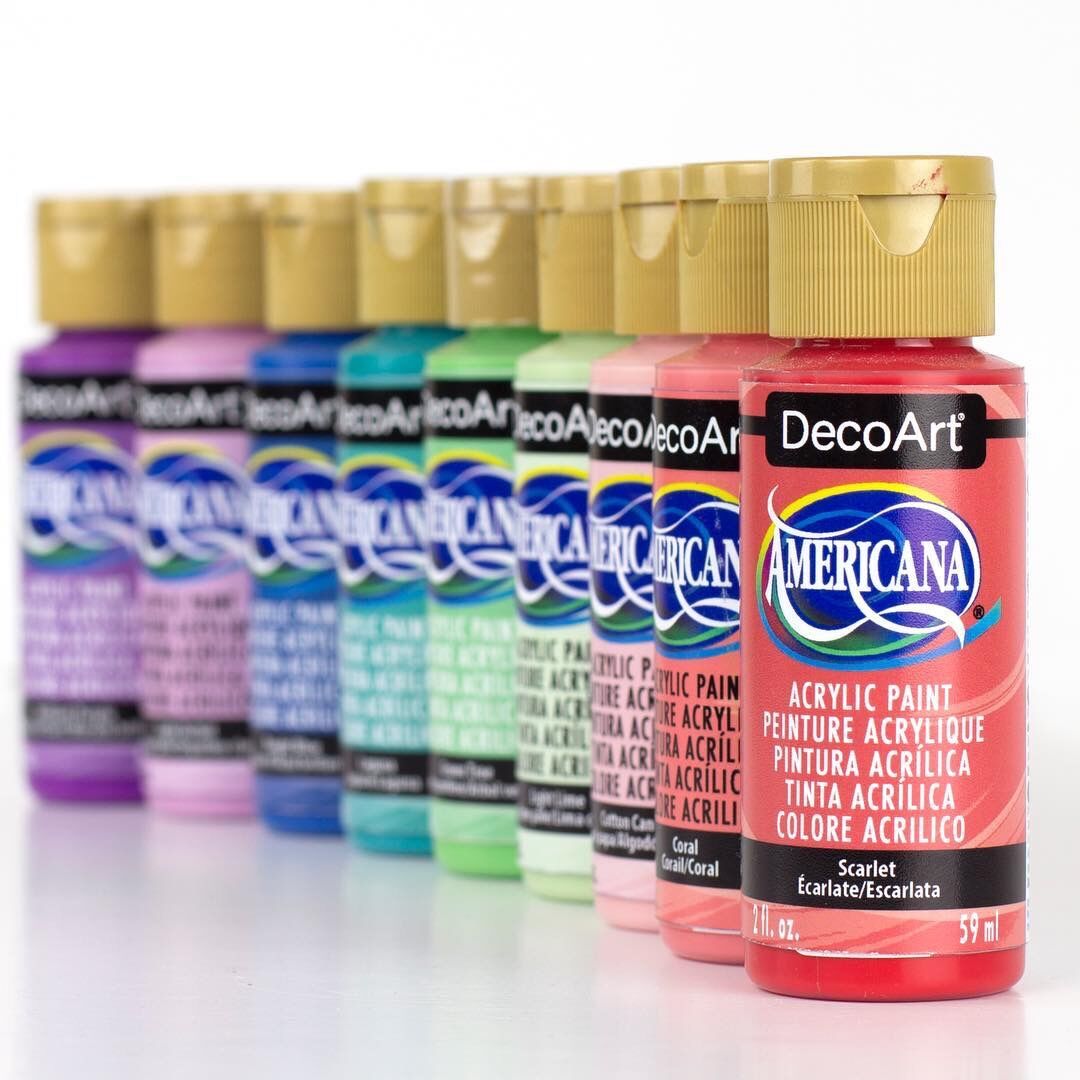 Pintura acrílica importada Americana DA157 ~ DA179, DecoArt americano, DA, pintura de madera