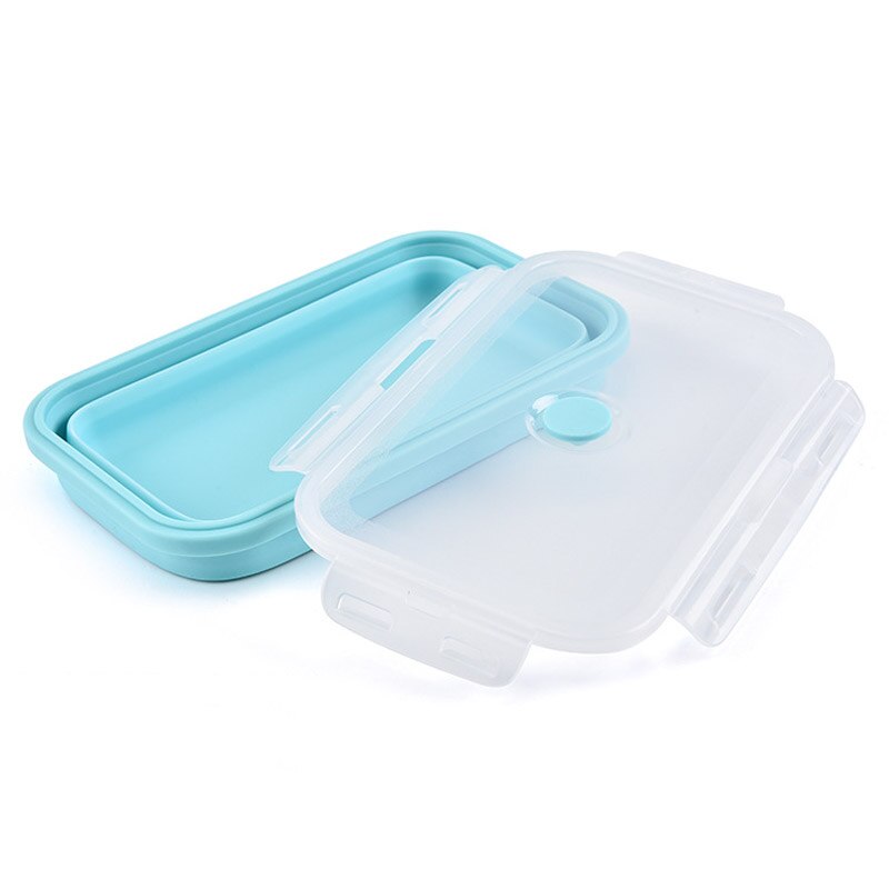 Siliconen Inklapbare Kom Voor Koelkast Fruit Opslag Voedsel Containers Handig Camping Outdoor Reizen Bento Lunch Dozen