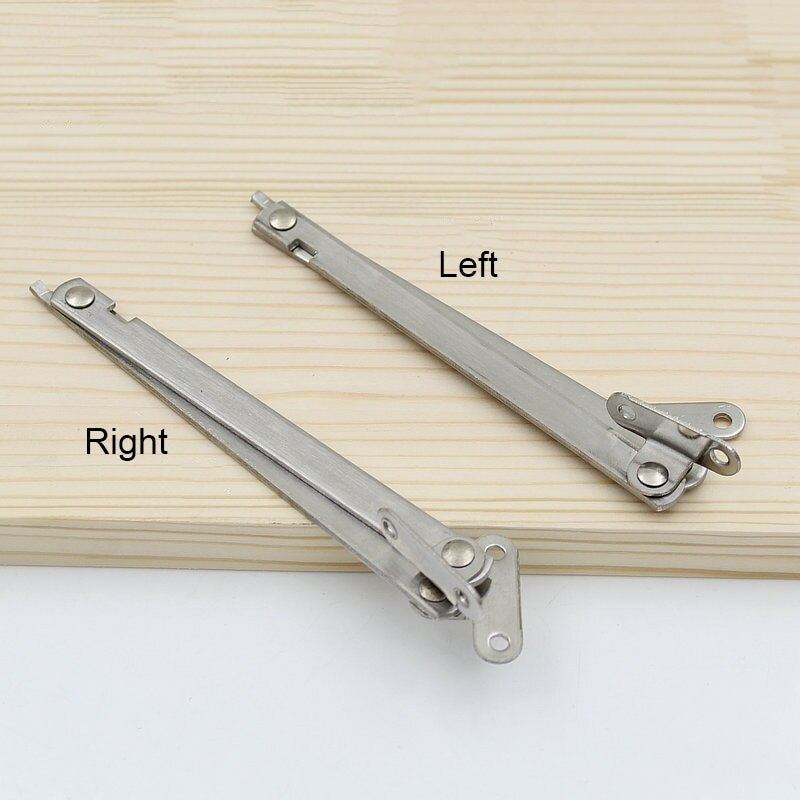 Stainless Steel Furniture Cupboard Rotatable Folding Lid Support Hinge Pneumatic Gas Spring For Wood Furniture Hardware