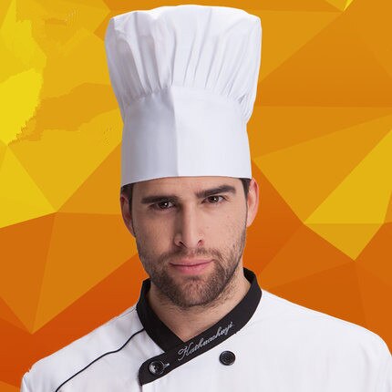 Uniforme de chef d'hôtel, chapeau de chef de restaurant, uniforme de cuisinier, chapeau de travail, blanc redimensionnable, ,: Default Title