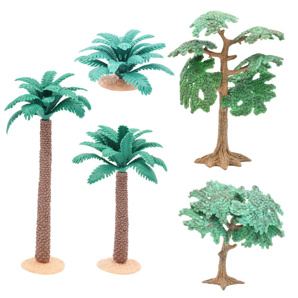 D&D Tree & Shrub Miniatures Set of 5 Wargaming Tabletop RPG Forest Scatter Terrain 28mm 32mm Scale Great for Pathfinder, SW Legi