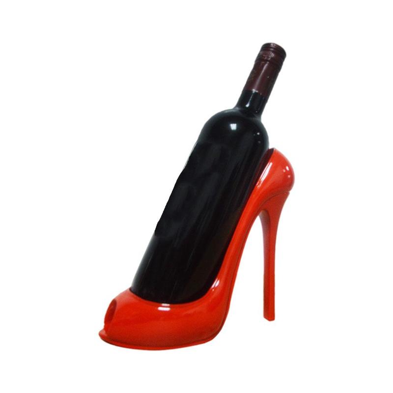 Creatieve Hoge Hakken Wijnrek Schoen Fles Houder Opslag Bruiloft Decoratie Ornamenten Decor Keuken Festival Party Z9G5: Rood