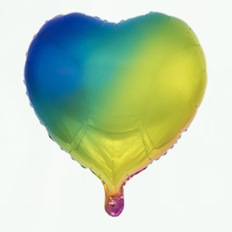 50 pcs 18 inch helium Aluminium folie ballonnen 18 "hartvorm ballon Voor bruiloft decor Valentijnsdag levert 15 kleuren