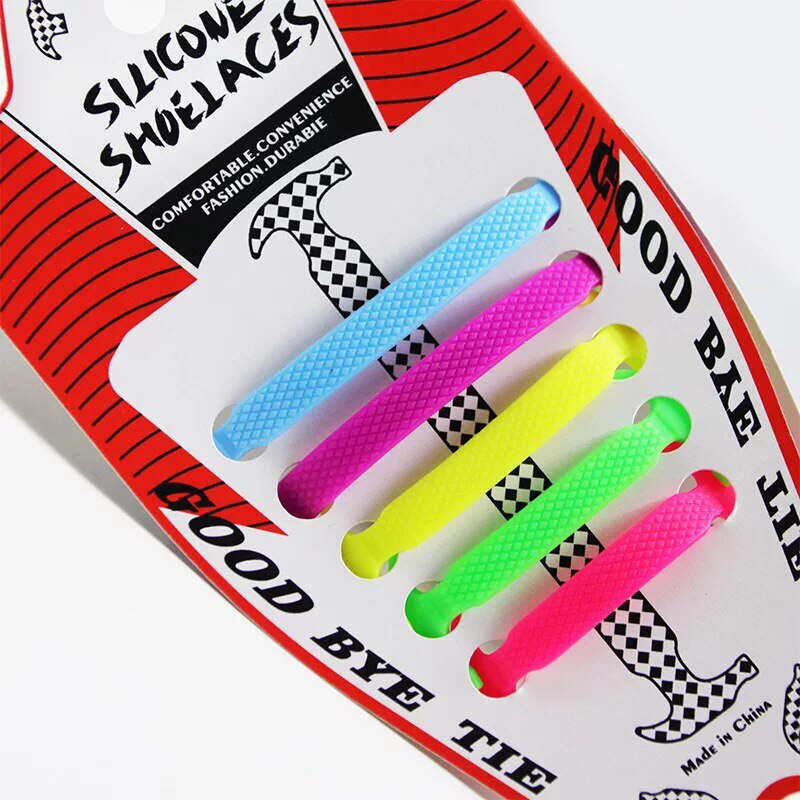 10 teile/los Kinder Silikon Schnürsenkel Keine Krawatte Elastische Schnürsenkel kinder Gummi Schnürsenkel