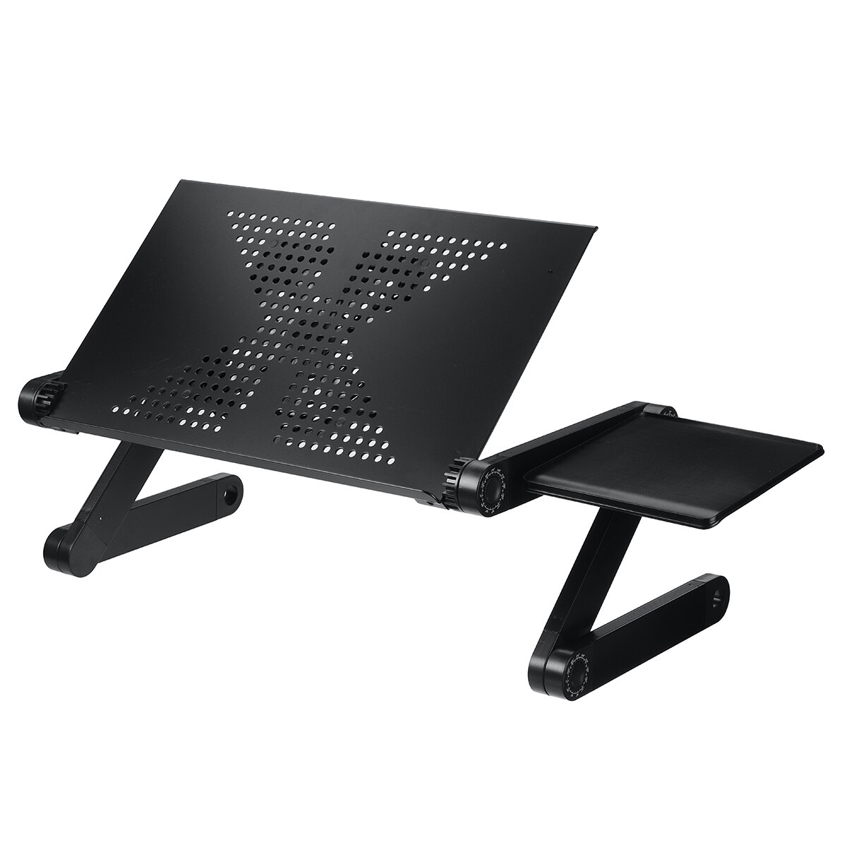 Portable Aluminum Folding Computer Desk Notebook Desk Laptop Stand Lapdesk For TV Bed Sofa Notebook Table With Mouse Pad