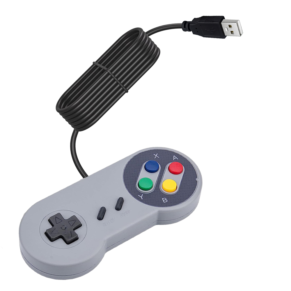Usb-kontroller spilljoystick gamepad til bringebær pi spillpad til vinduer pc mac datamaskin kontroll joystick gamepad 1 stk