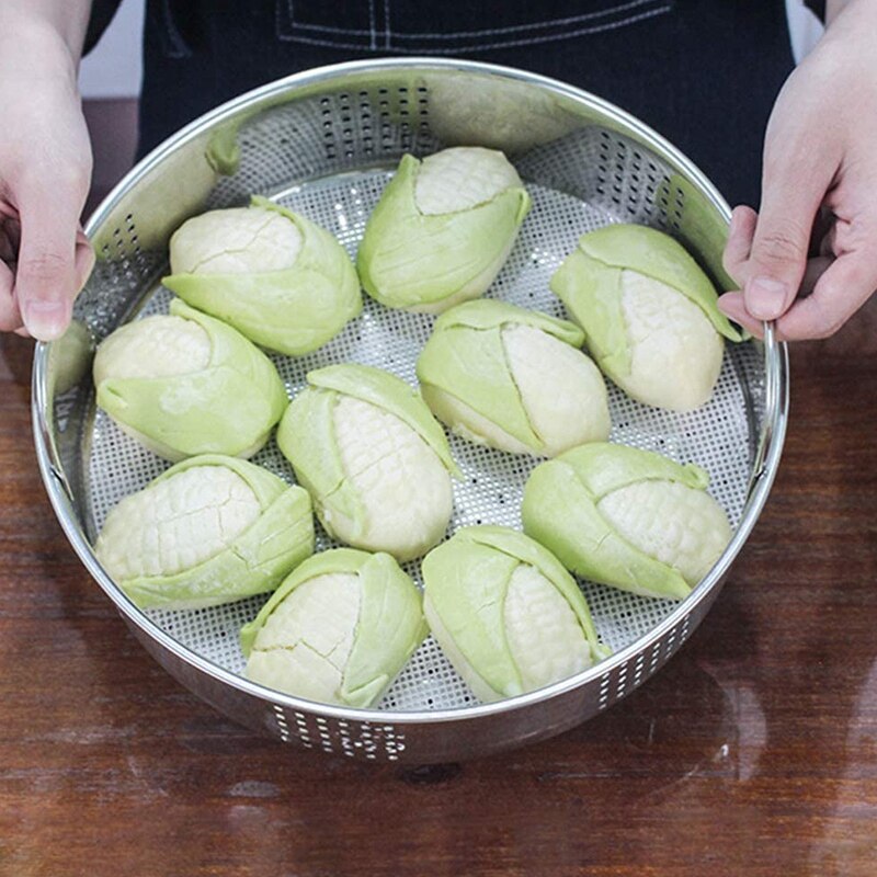 Edelstahl Dampfer Korb Verdicken Lebensmittel Dampfer Korb für Dämpfen schwach Summe Knödel Brötchen Gemüse Fleisch Fisch Reis