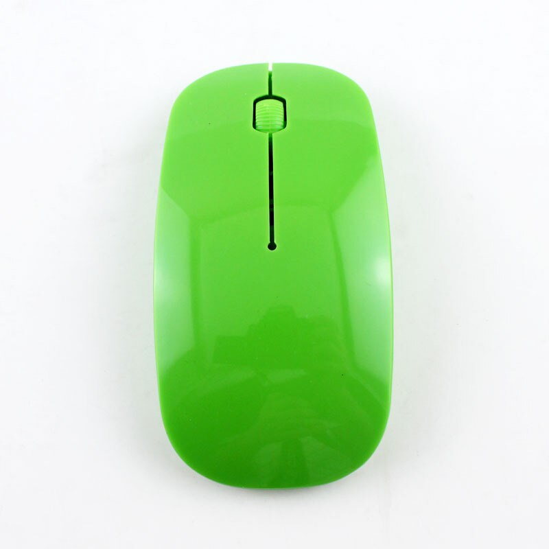 2.4Ghz Draadloze Muis Rgb Muis Draadloze Computer Stille Mause Ergonomische Gaming Muis Laptop Pc Voor Huawei Xiaomi: green