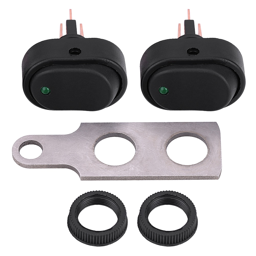 Universal A B C D E LED Headlight Headlamp On Off Switch with Indicator Suitable for most 12V motorcycles motorbike scooter: A