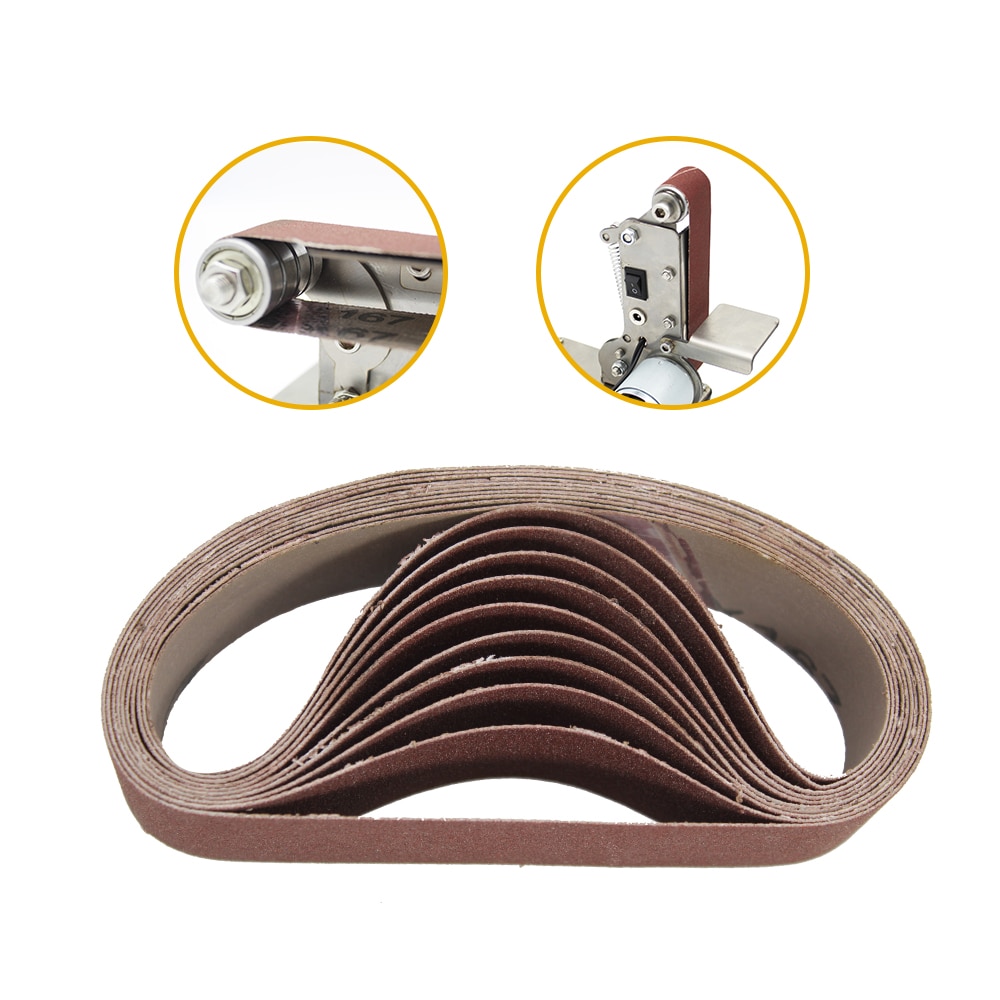 10pcs 30x330mm Abrasive Sanding Belts 800 Grit Sanding Grinding Polishing Tools for Sander Power Rotary Tools