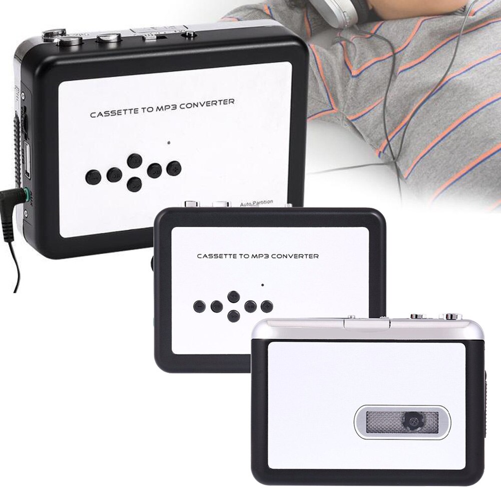 TF Card Music Metal Tape To MP3 Stereo Handheld Cassette Player Plug