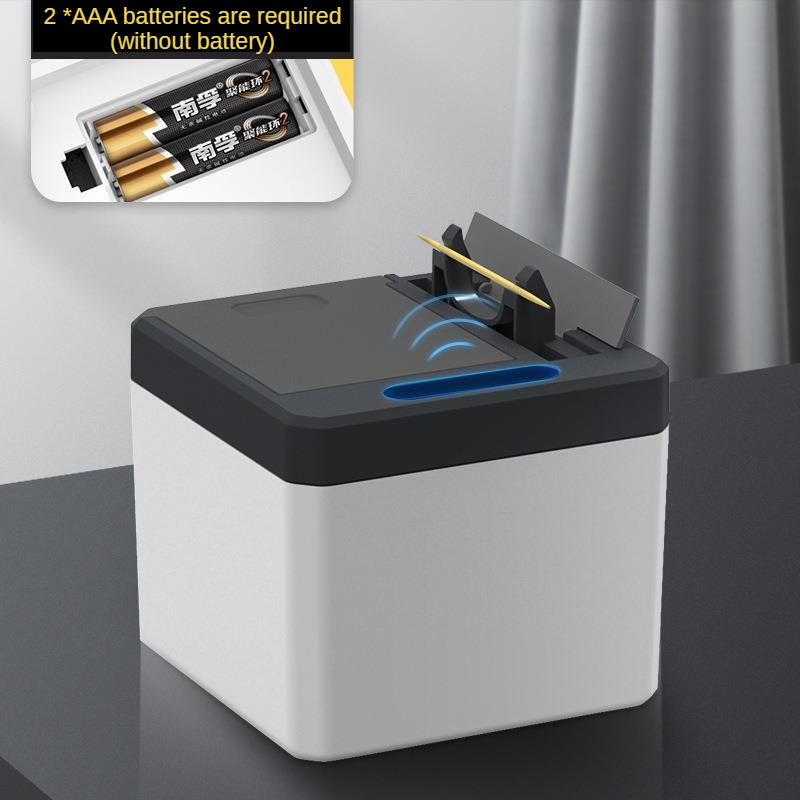 Intelligent Induction Toothpicks Container for Cotton Swabs Fully Automatic Infrared Sensing Automatic Pop-up Toothpick Stand: Default Title