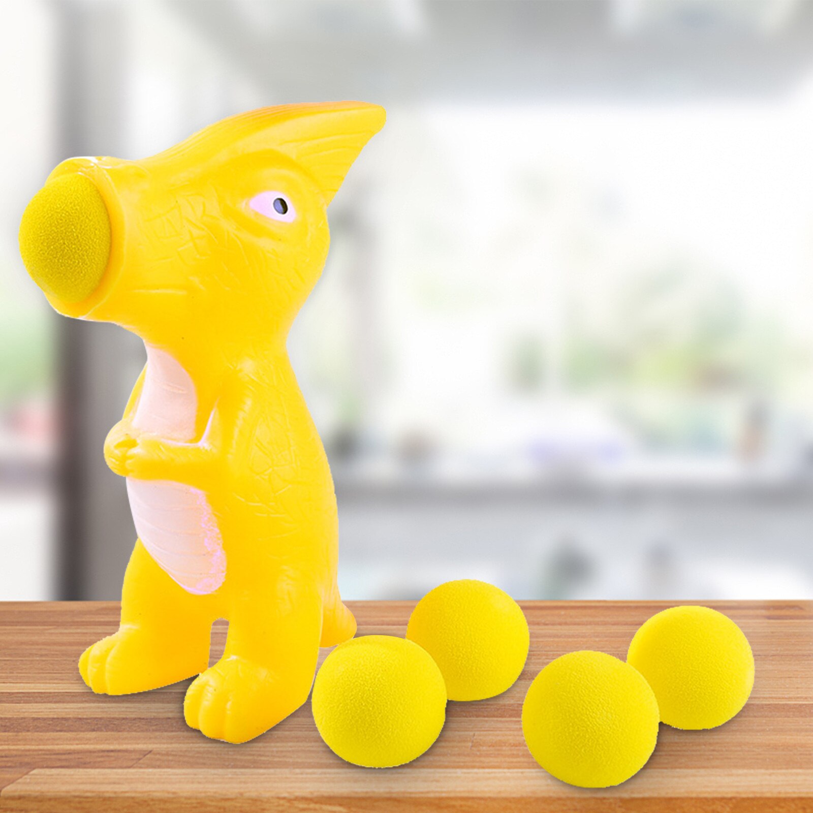 Cow Ball Blaster-animal Popper Indoor And Outdoor Toys With 5 Foam Balls Animal Doll Spit Ball Interactive Toy Игрушки: C