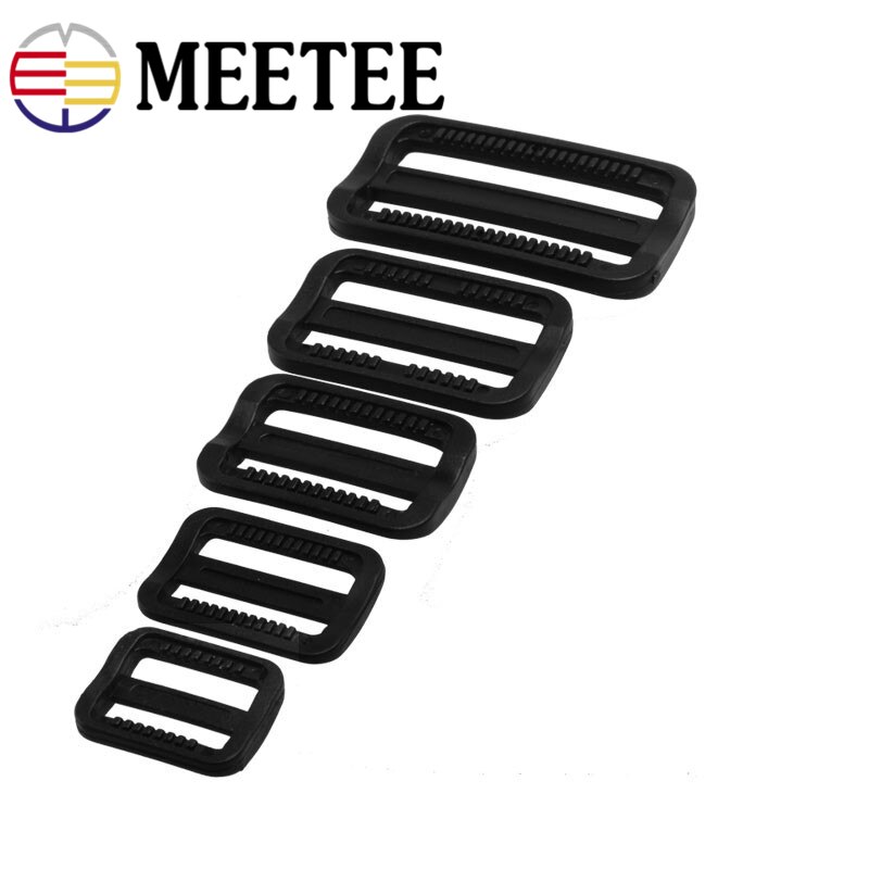 Meetee 25mm,32mm,38mm,50mm plastjustera spänne ryggsäck bagageväskor remmar plastbältesspännen för fästtillbehör