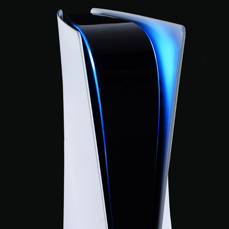 For PS5 Console Rainbow Gradient Sticker Self Adhesive Decals LED Lightbar For CD-ROM Digital Version Game Accessories