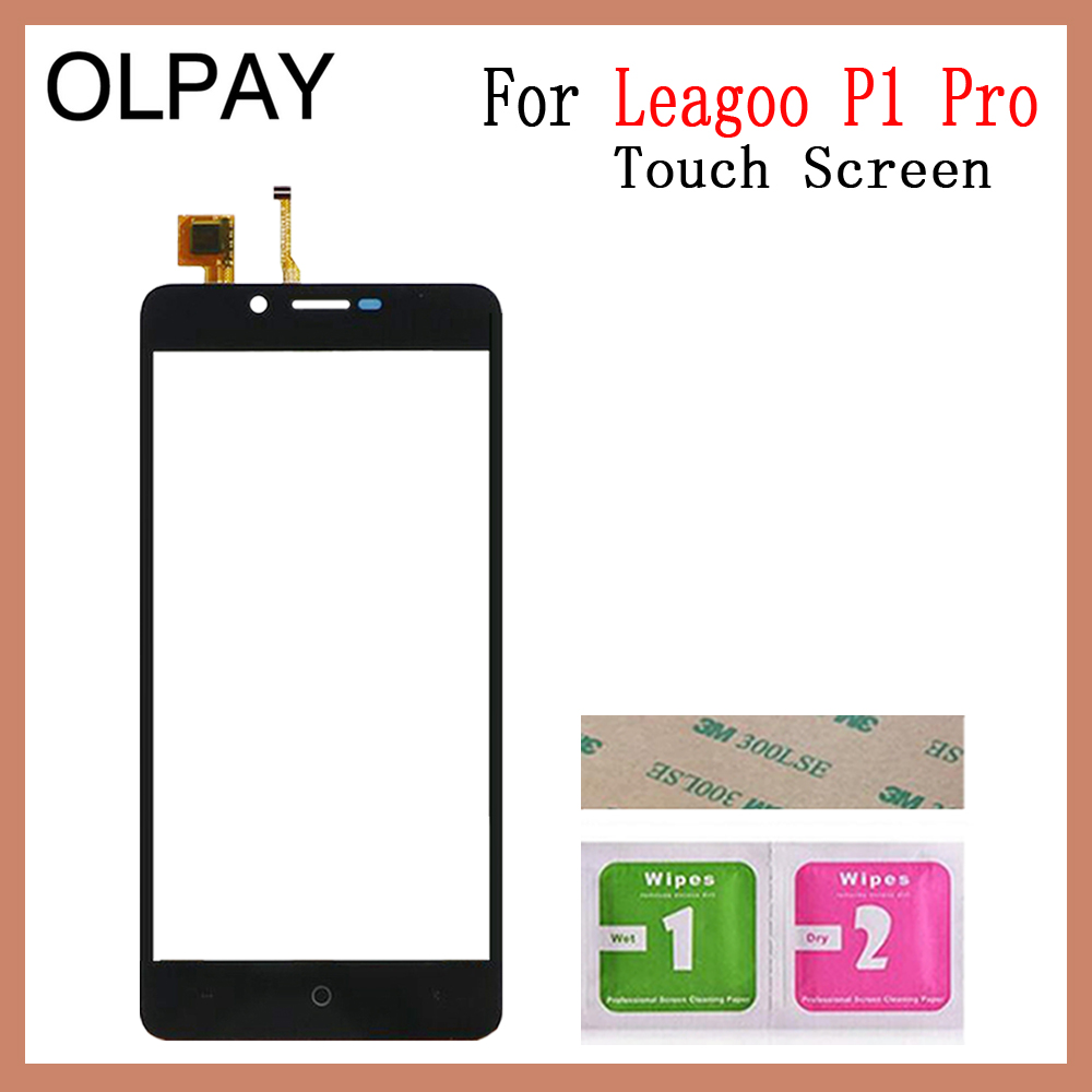 OLPAY 5.0 ''Mobiele Telefoon Touchscreen Voor Leagoo P1 Pro Touch Screen Digitizer Glas Panel Lens Sensor Glas Gratis Lijm + doekjes