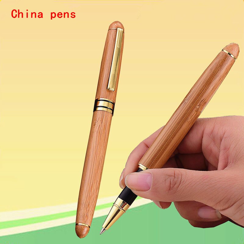 Luxury pen quality 520 log wood Business office Rollerball Pen School student stationery Supplies Ball point Pens