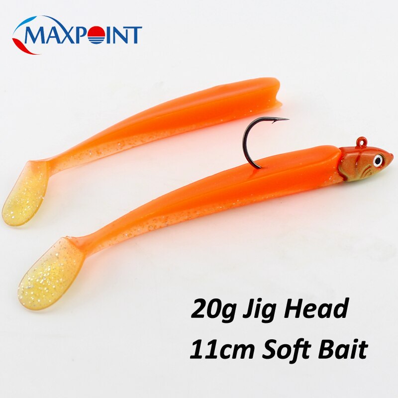11 Cm Vissen Lokt Set Met Swing Staart Sayori 140 Met 20G Jig Hoofd Kajak Zachte Lokt Inshore Vissen aas Flexibele Vinyle